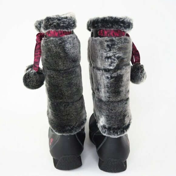 TIMBERLAND Winterberry Tall Fur Boot Black Suede - Picture 4 of 11